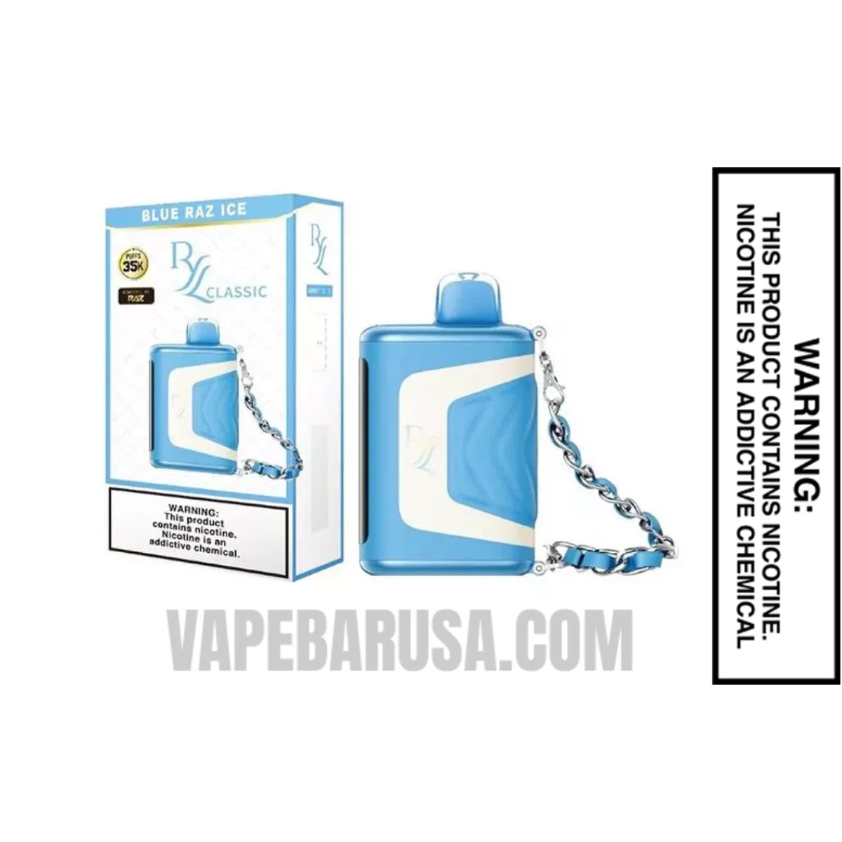 Blue Raz Ice RAZ RYL Disposable Vape With Package Box