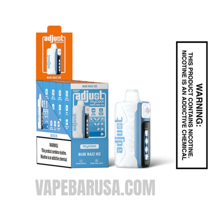 Blue Razz Ice Adjust MyCool 40K Disposable Vape With Bundle box