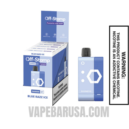 Blue Razz Ice Off Stamp SW9000 Disposable Kit With Bundle Pack