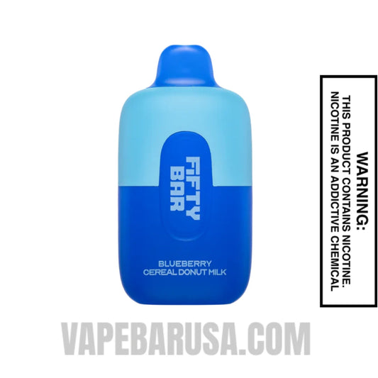 Blueberry Cereal Donut Milk Fifty Bar Disposable Vape 6500 Puffs