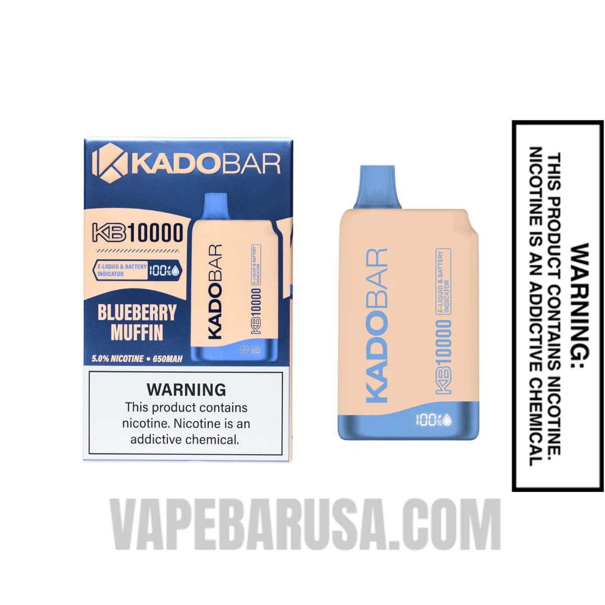 Blueberry Muffin Kado Bar KB10000 Disposable Vape With Package Box