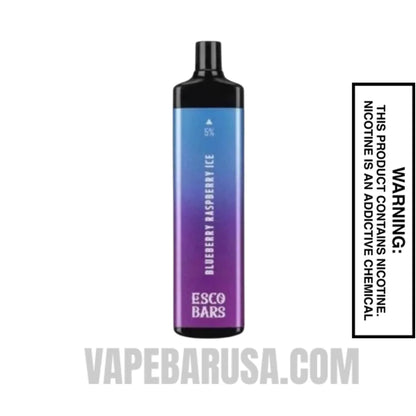Blueberry Raspberry Ice Esco Bars 5000 Puffs Disposable Vape