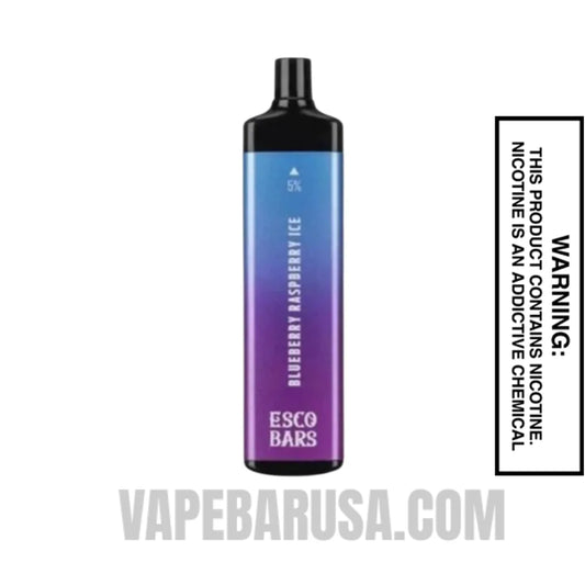 Blueberry Raspberry Ice Esco Bars 5000 Puffs Disposable Vape