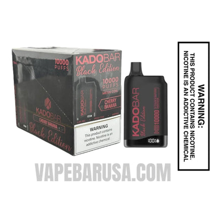 Cherry Banana Kado Bar Black Edition Disposable Vape With Bundle Pack
