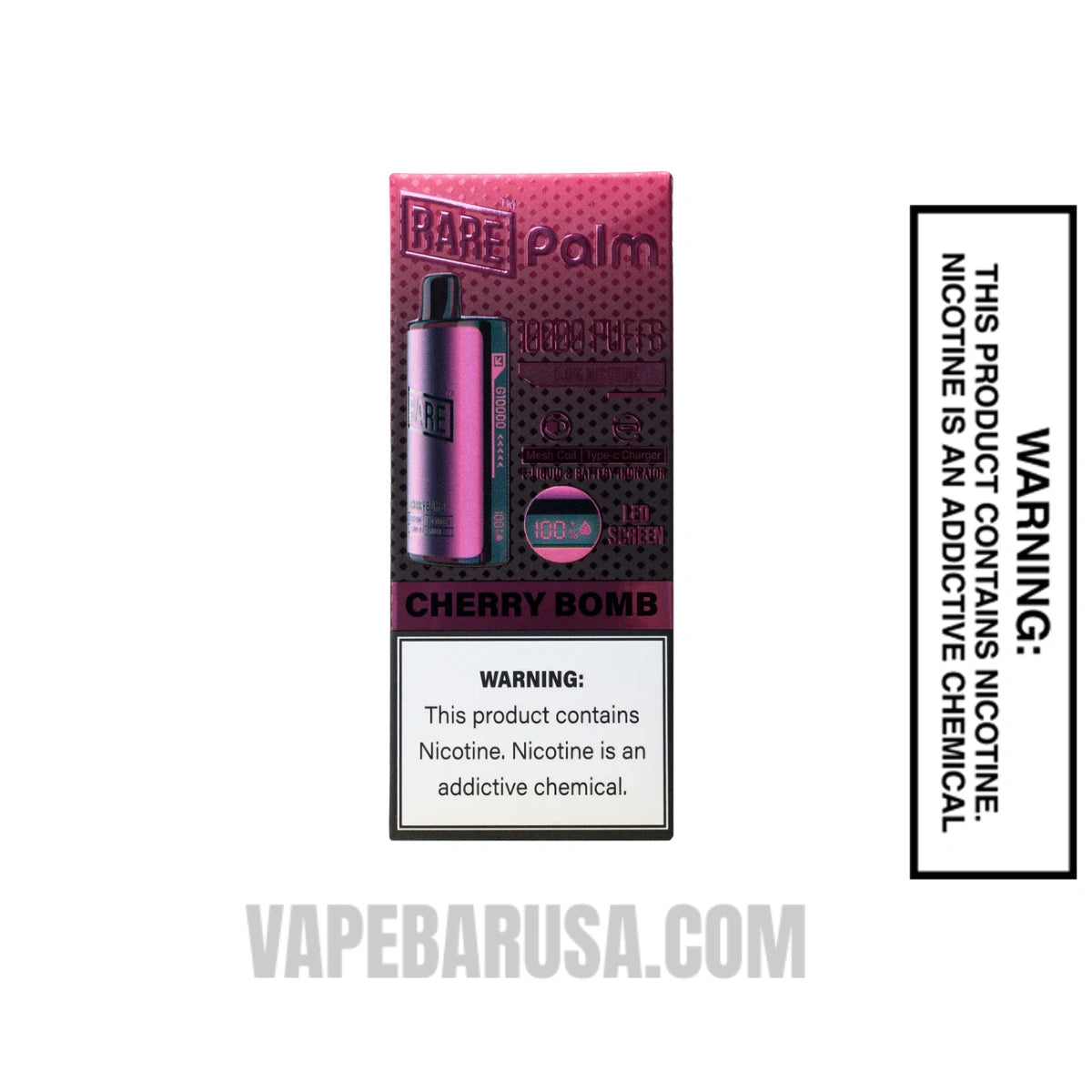 Cherry Bomb Rare Palm 10000 Disposable Vape With Package Box