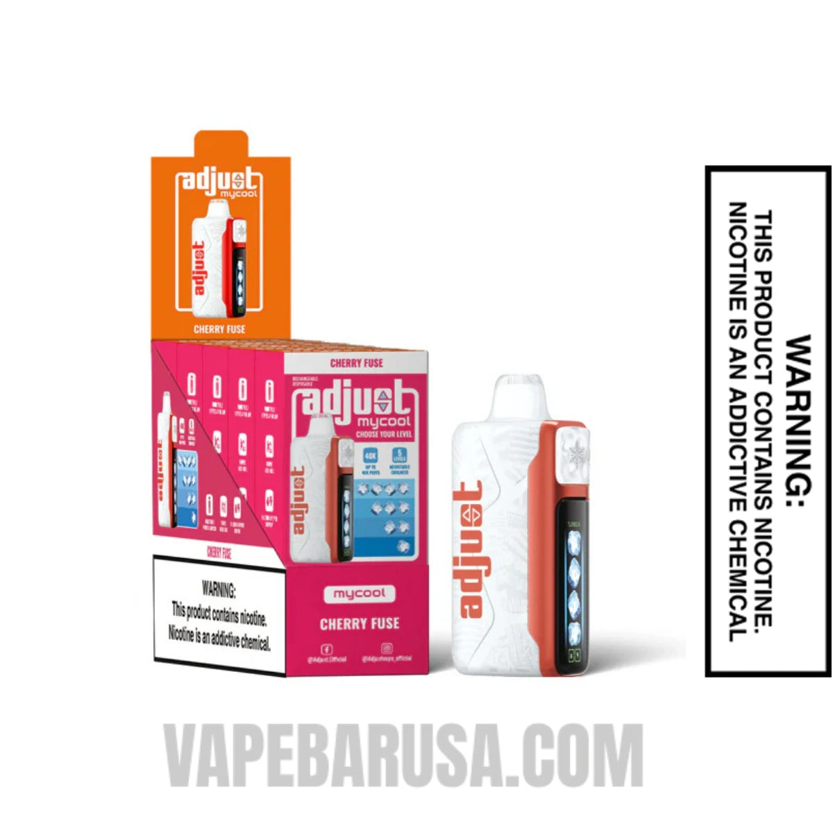 Cherry Fuse Adjust MyCool 40K Disposable Vape With Bundle Box