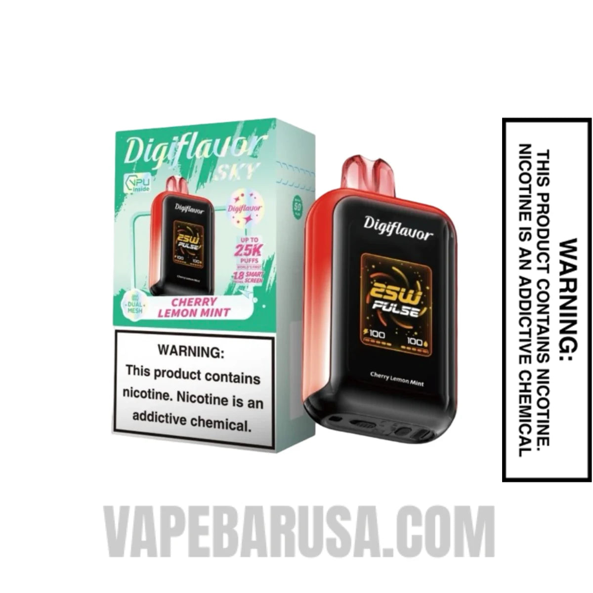 Cherry Lemon Mint Digiflavor Sky 25K Vape With Package Box