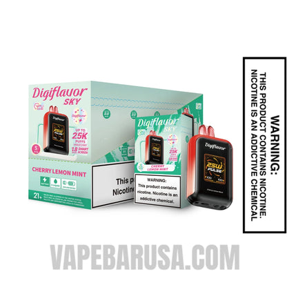 Cherry Lemon Mint Digiflavor Sky 25K Vape With Bundle Box