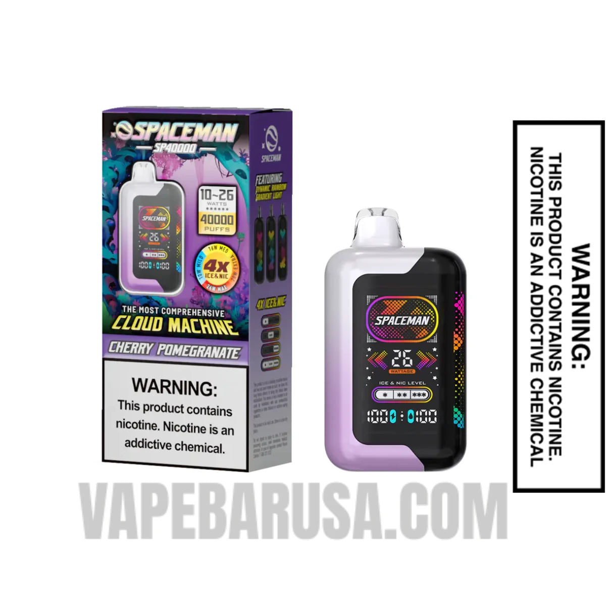 Cherry Pomegranate Spaceman SP40000 Disposable Vape With Package Box