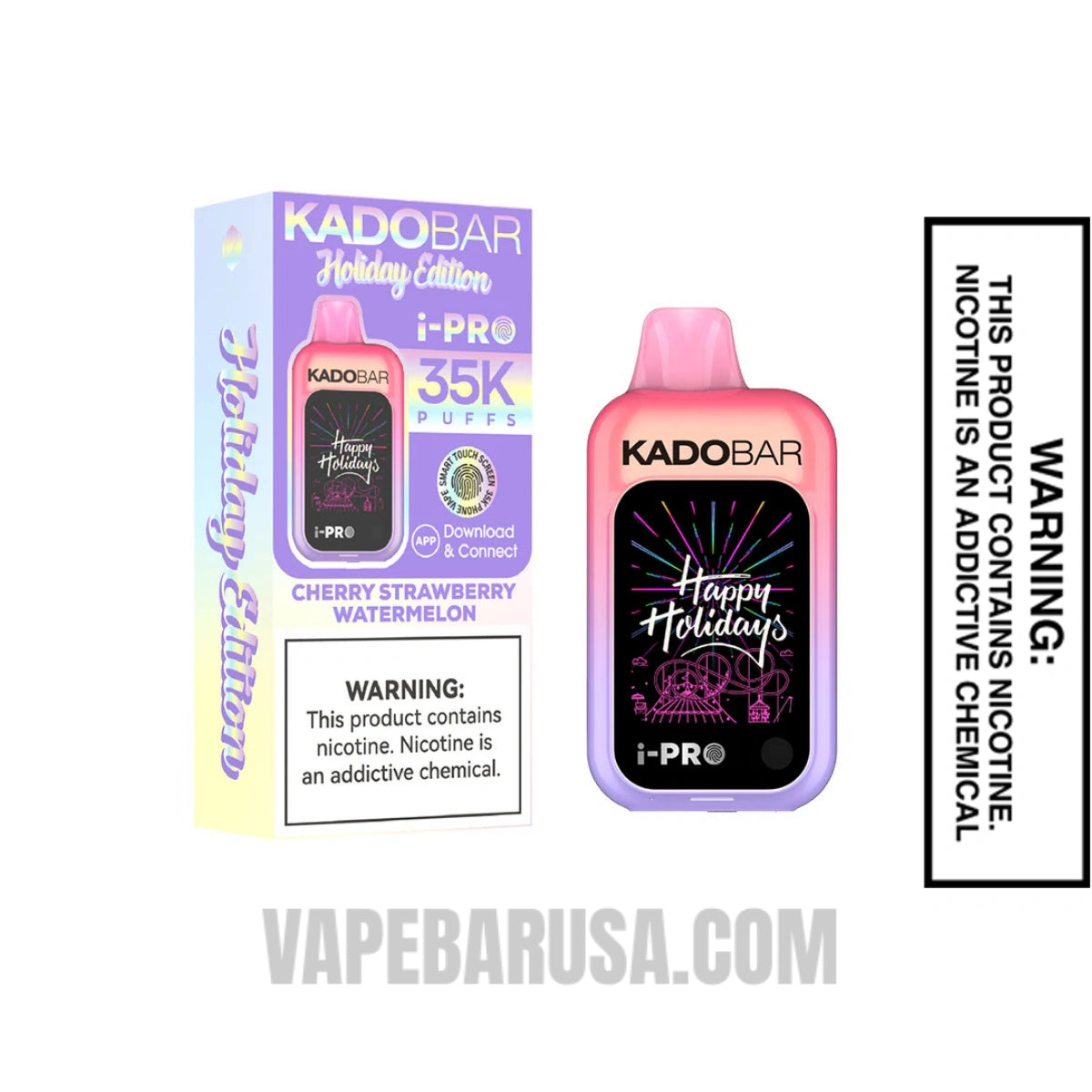Cherry Strawberry Watermelon Kado Bar i-Pro 35K Disposable Vape With Package Box