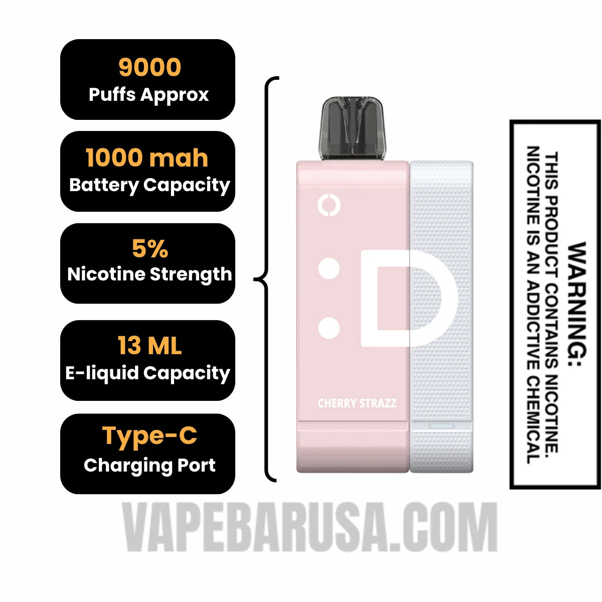 Cherry Strazz Off Stamp SW9000 Disposable Kit Specifications