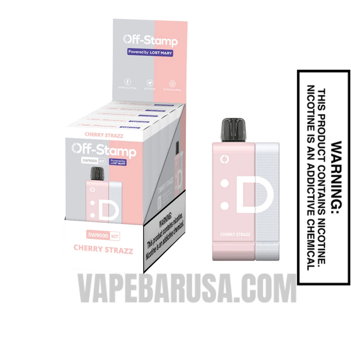 Cherry Strazz Off Stamp SW9000 Disposable Kit With Bundle Pack