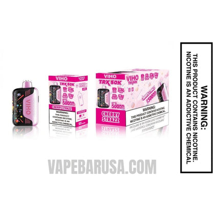Cherry Strazz VIHO TRX 50K Disposable Vape With Bundle Pack