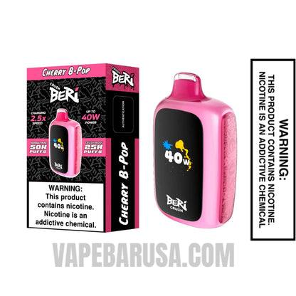 Cherry B-Pop Beri Crush 50K Disposable Vape With Package Box