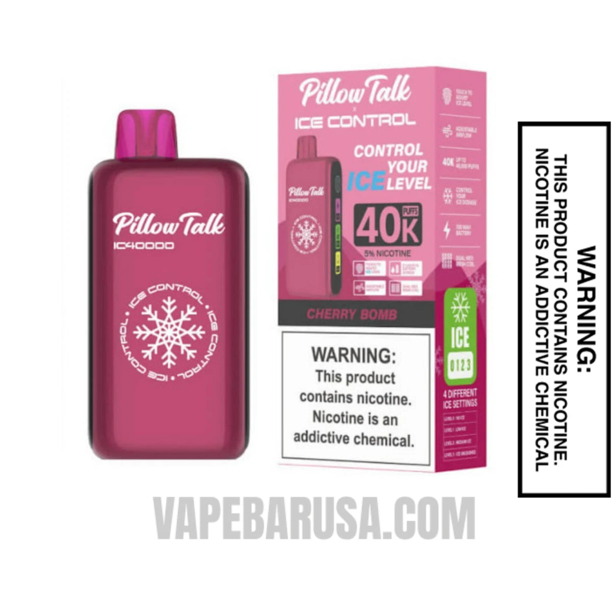 Cherry Bomb Pillow Talk IC40000 Disposable Vape With Package Box