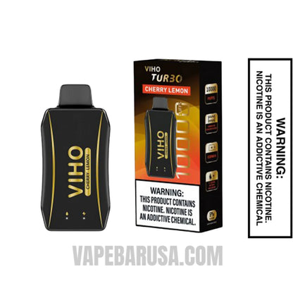 Cherry Lemon VIHO Turbo Vape 10000 Puffs With Package Box