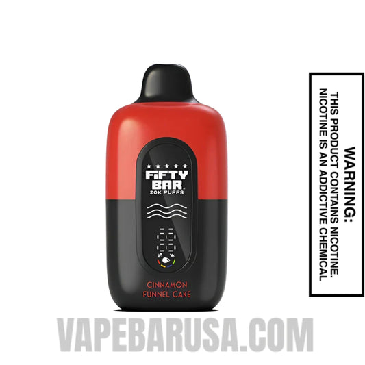 Cinnamon Funnel Cake Fifty Bar 20k Disposable Vape