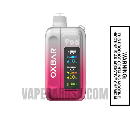 Clear Crimson OXBAR Ice-Nic Control Disposable Vape