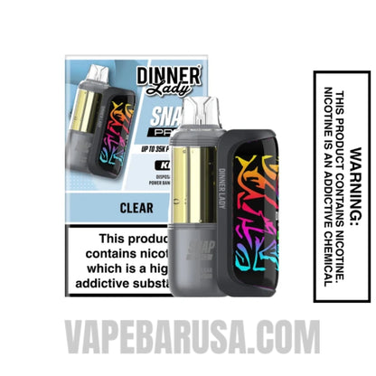Clear Dinner Lady Snap Pro 35K Disposable Vape Kit 