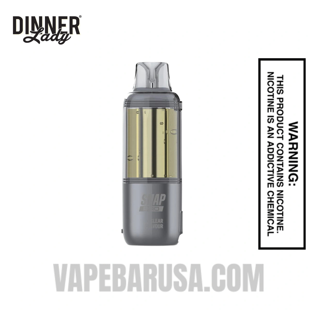 Clear Dinner Lady Snap Pro Intense 35K Pre-filled Replacement Pod