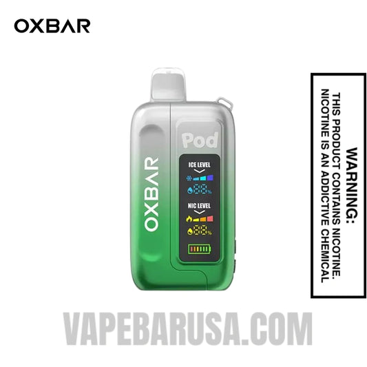 Clear Emerald OXBAR Ice-Nic Control 35K Disposable Vape