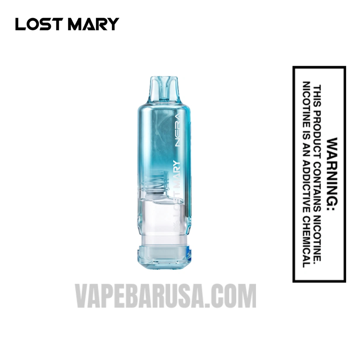 Clear Lost Mary Nera Fullview 70K Disposable Vape Pod