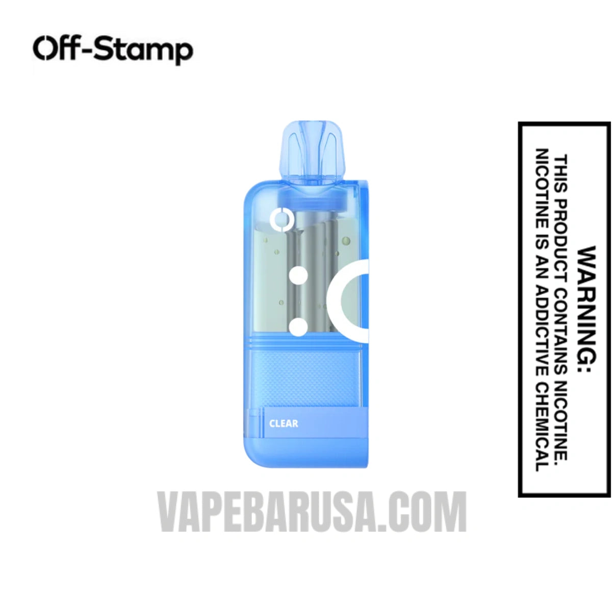 Clear Off Stamp X Crystal Cube 35K Disposable Vape Pod