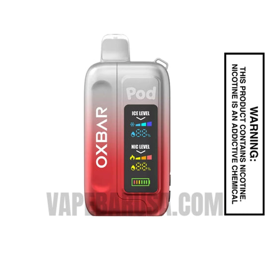 Clear Ruby Red OXBAR Ice-Nic Control Disposable Vape