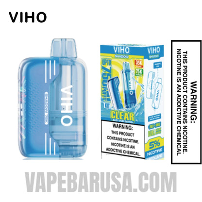 Clear VIHO Shadow 75K Vape Kit With Package Box 
