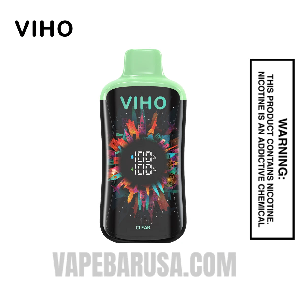 Clear Viho Supercharge Pro 20000 Puffs Vape