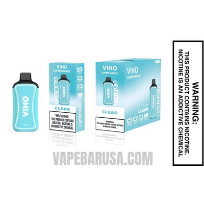 Clear (Red Box) Viho Supercharge 20000 Puffs Vape With Bundle Box