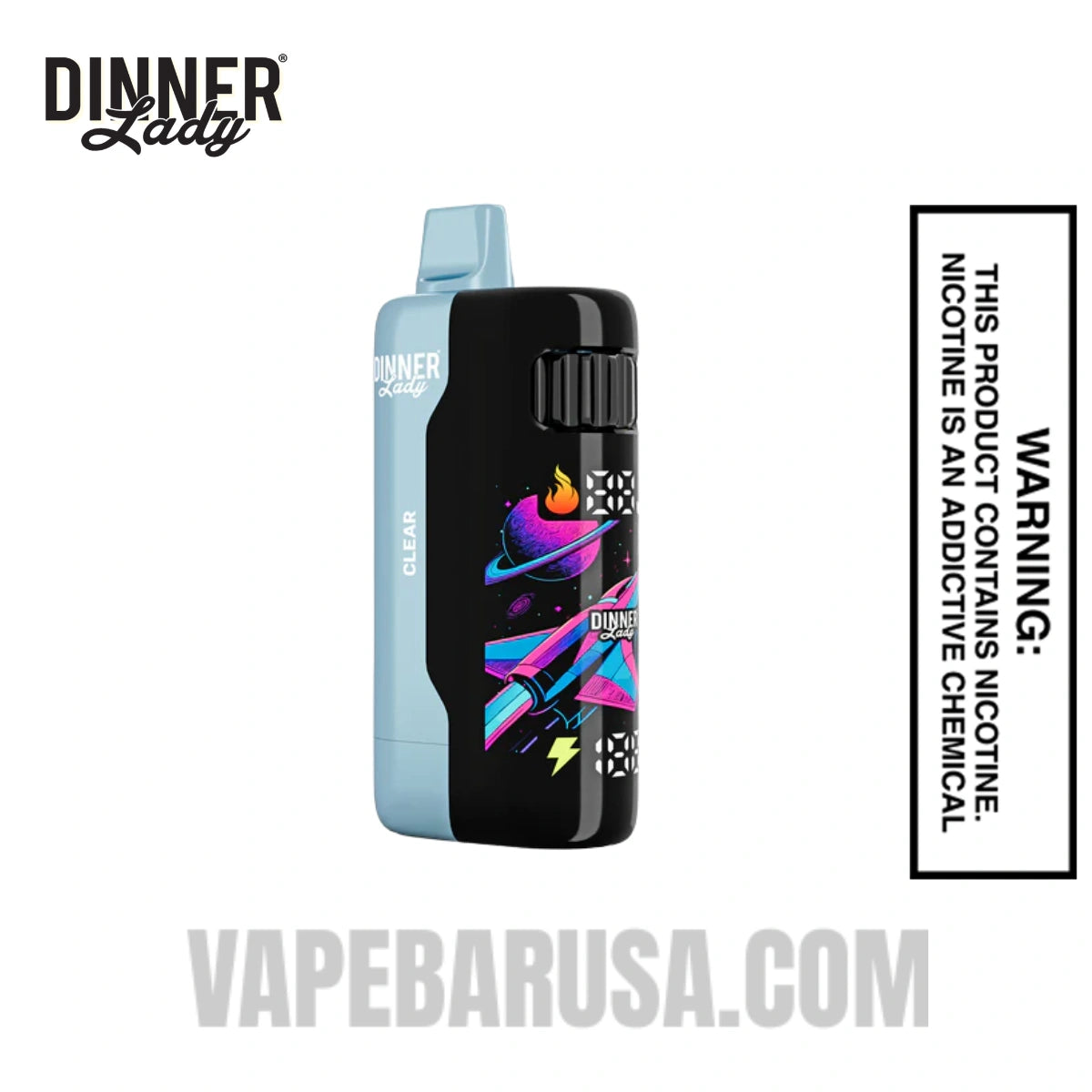 Clear Dinner Lady Galax 60K Disposable Vape