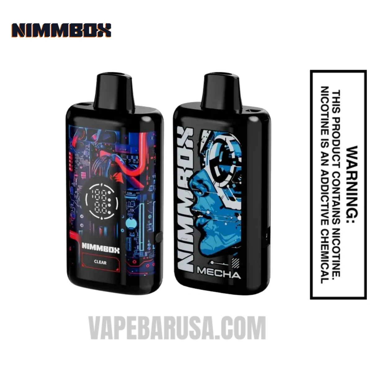 Clear Nimmbox MECHA 50K Disposable Vape