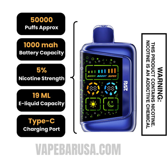Code Blue RAZ RX50K Disposable Vape