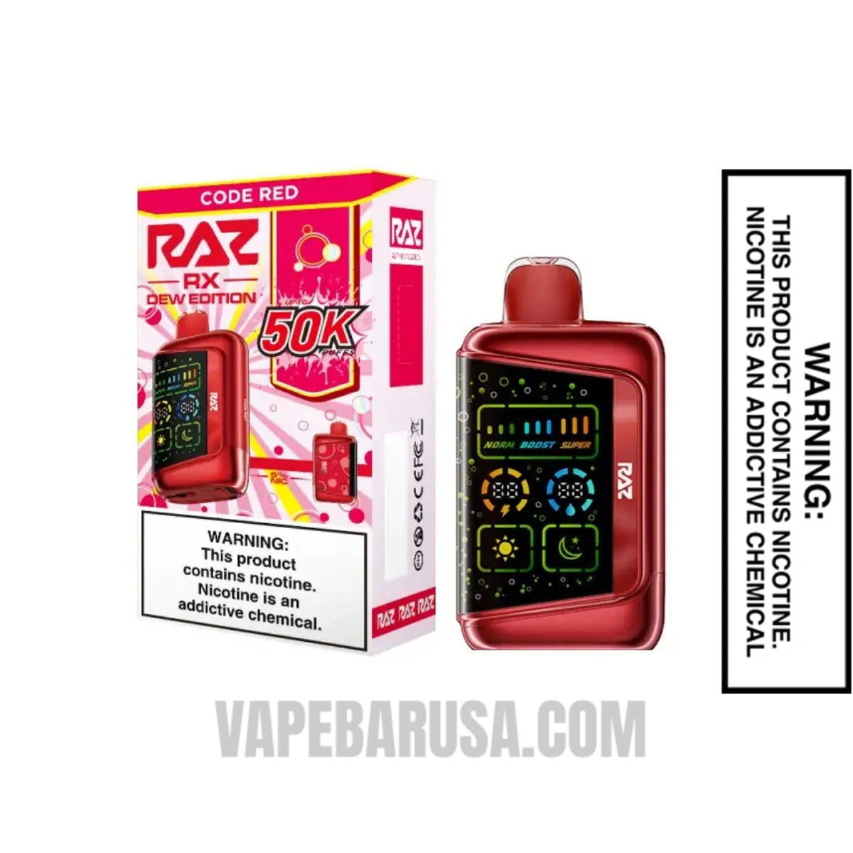 Code Red RAZ RX50K Disposable Vape With Package Box 