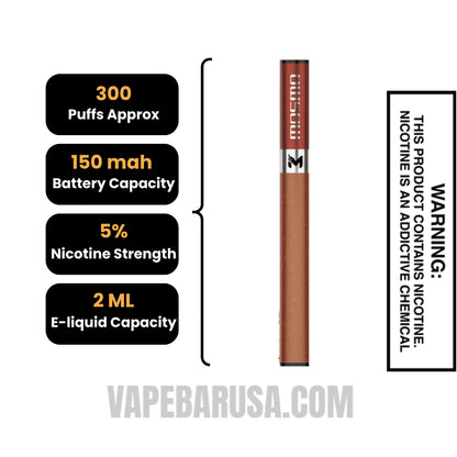 Coffee Secret MOSMO Stik Disposable Specifications