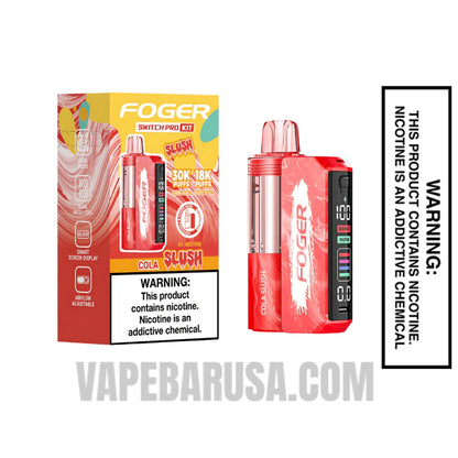 Cola Slush Foger Switch Pro 30K Disposable Vape Kit with package box