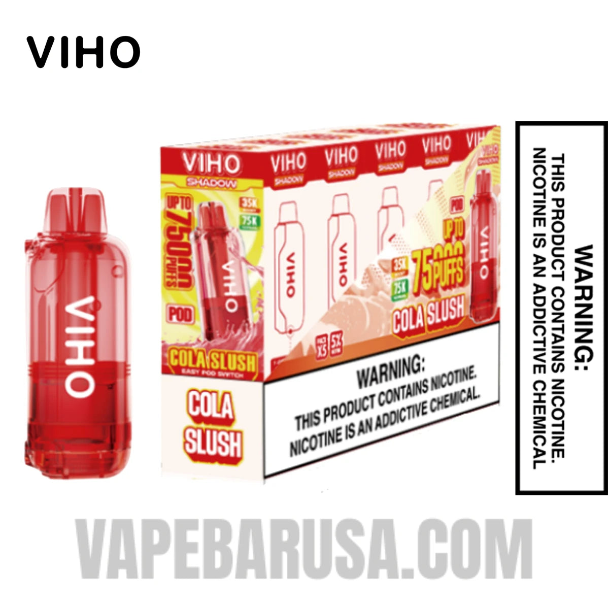 Cola slush VIHO Shadow 75K Vape Pod With Bundle Pack