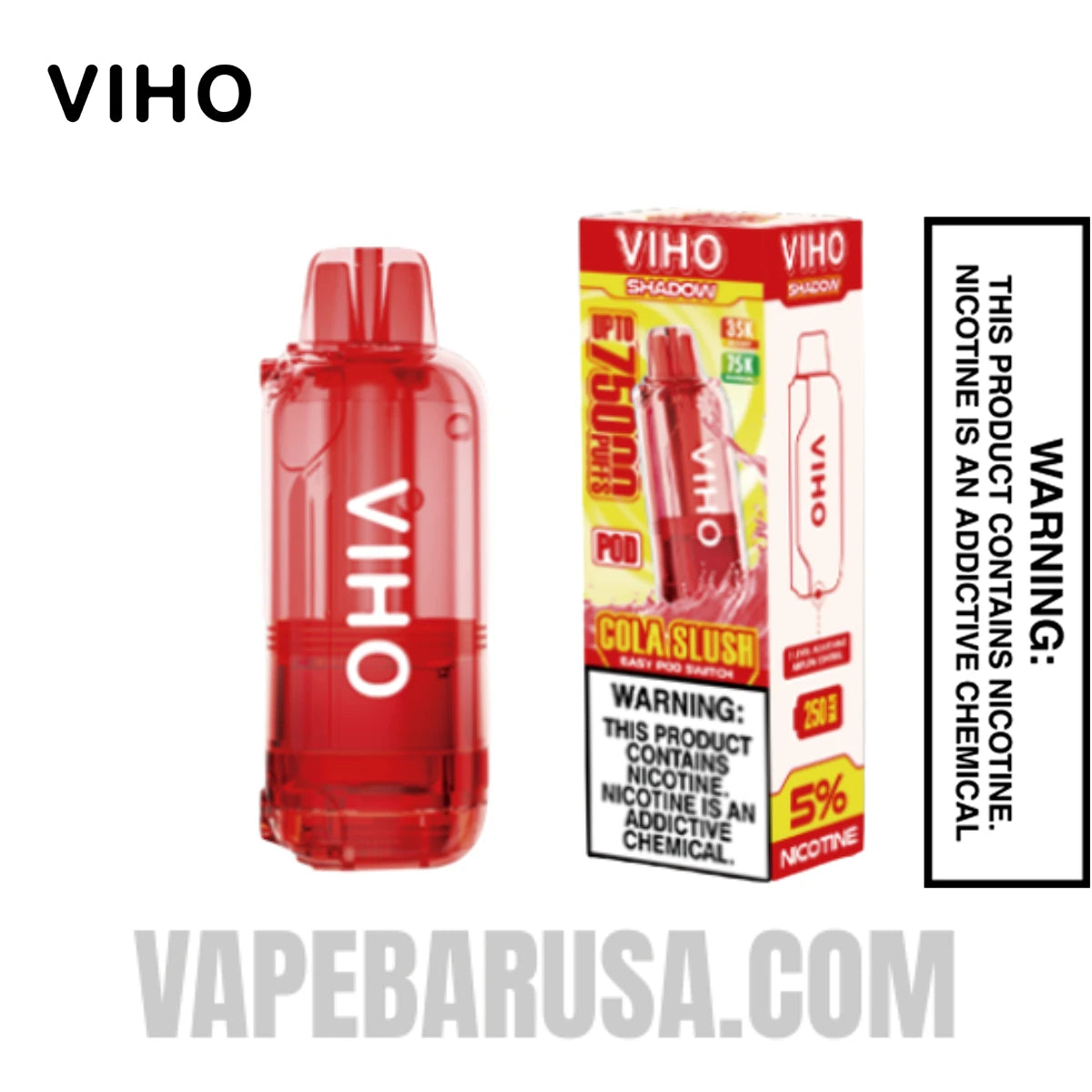 Cola slush VIHO Shadow 75K Vape Pod With Package Box