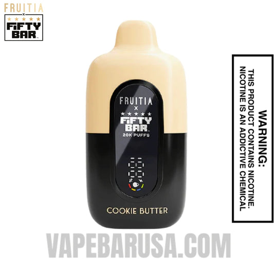 Cookie Butter Fruitia X Fifty Bar 20K Vape