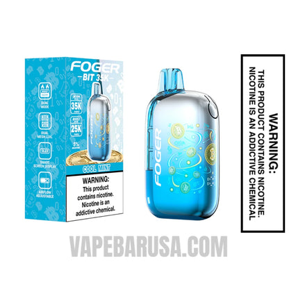 Cool Mint Foger Bit 35K Disposable Vape With Package Box