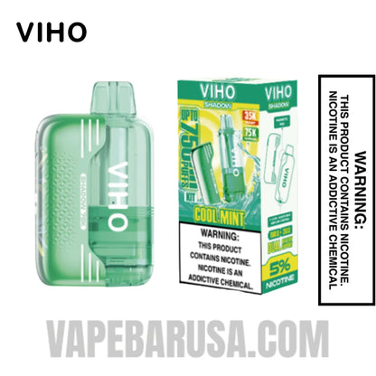 Cool Mint VIHO Shadow 75K Vape Kit With Package Box
