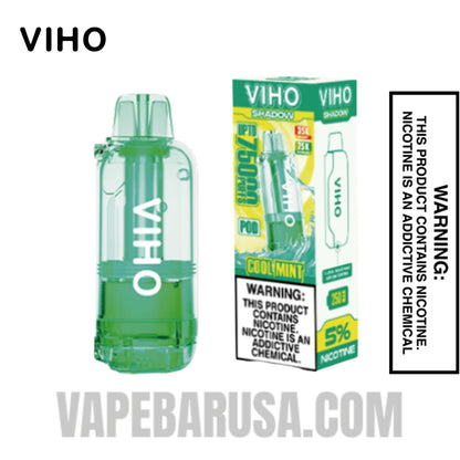 Cool Mint VIHO Shadow 75K Vape Pod With Package Box