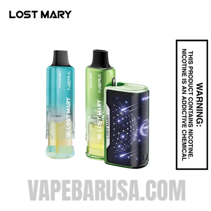 Cool Mint & Polar Mint Lost Mary Nera Fullview 70K Disposable Vape Kit