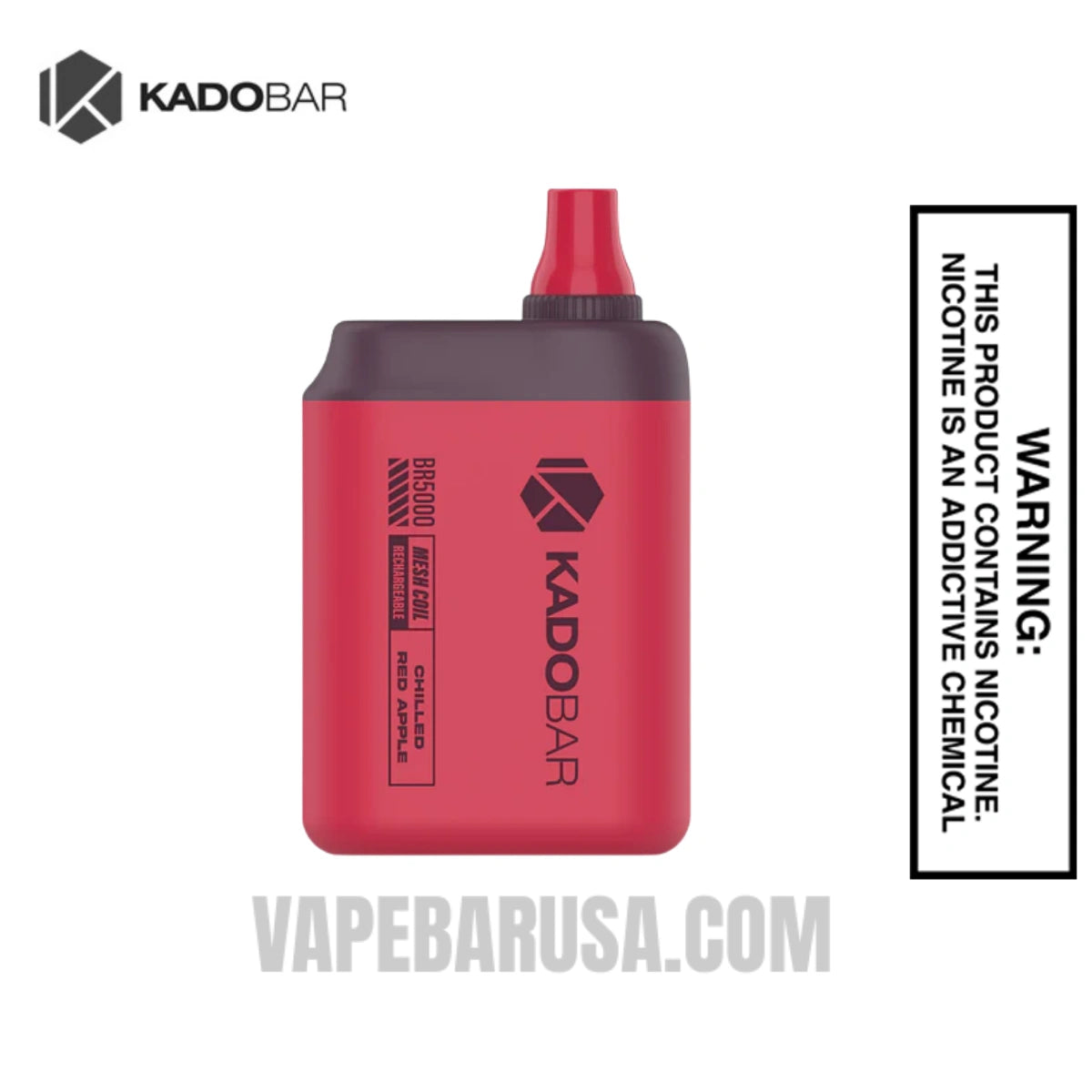 Chilled Red Apple Kado Bar 5000 Puffs 0% Nicotine Vape