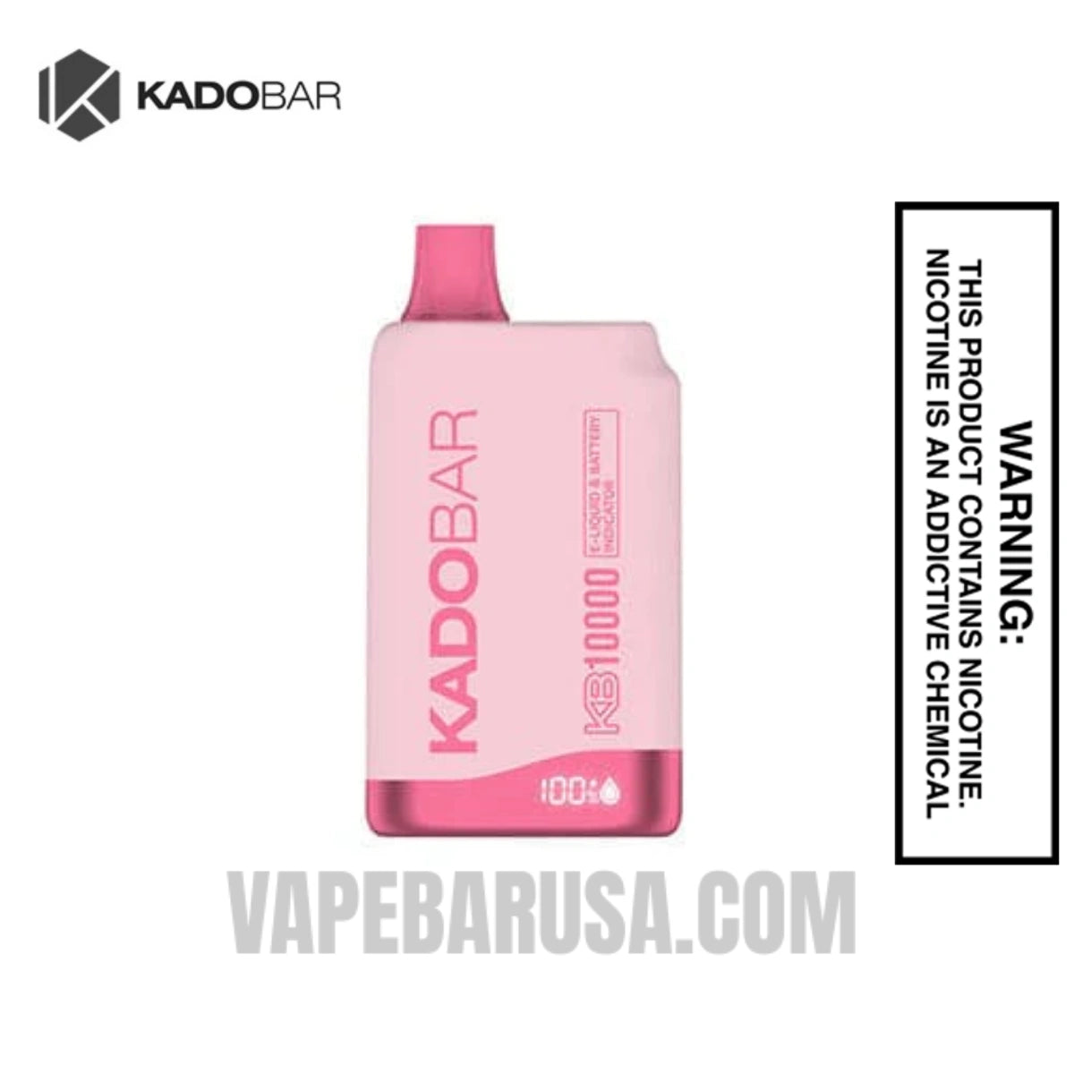 Georgia Peach Kado Bar 10000 Puffs 0% Nicotine Vape 