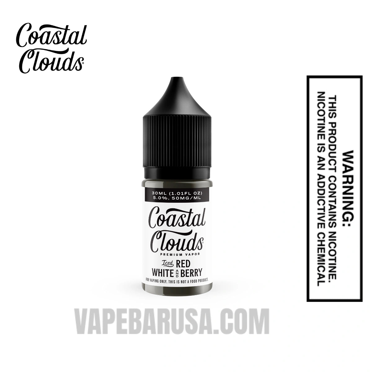 Iced Red White and Berry Salt Coastal Clouds Salt Nic 30 ML