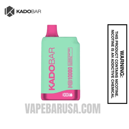 Watermelon Strawberry Ice Kado Bar 10000 Puffs 0% Nic Vape 
