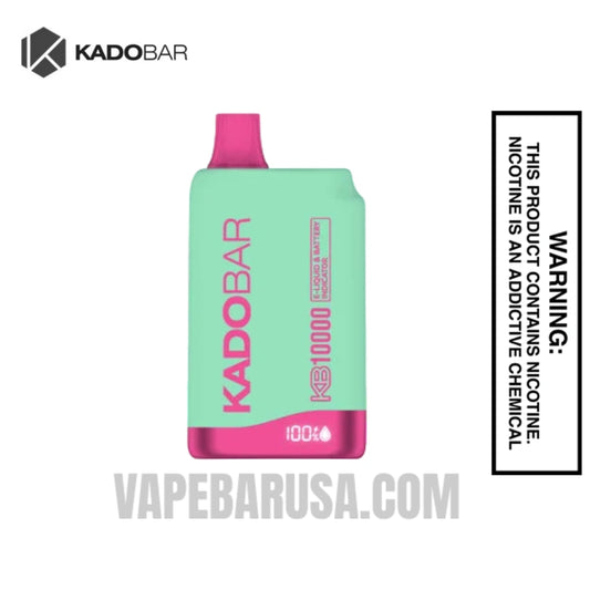 Watermelon Strawberry Ice Kado Bar 10000 Puffs 0% Nic Vape 