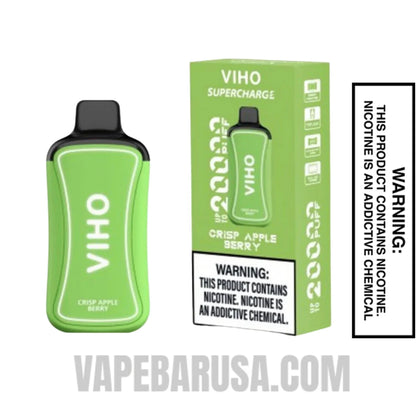 Crisp Apple Berry VIHO Supercharge 20000 Puffs Vape With Package Box